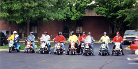 Cushman Scooter Group Ride Photo